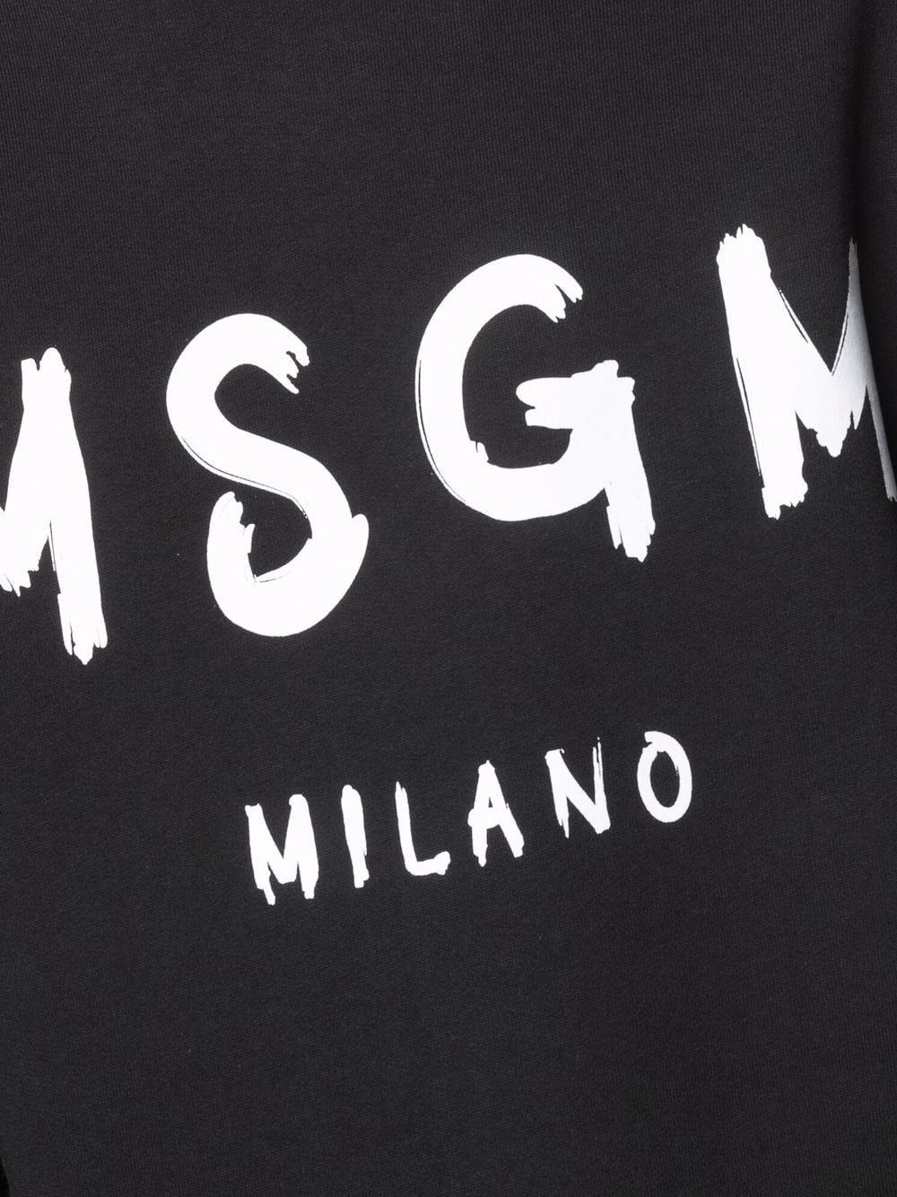 MSGM logo-print crew neck sweater