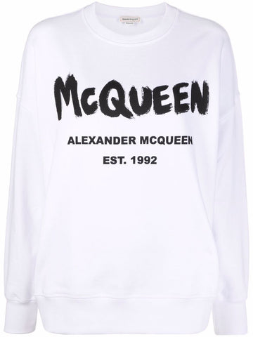 Brand's logo-print crew neck sweatshirt