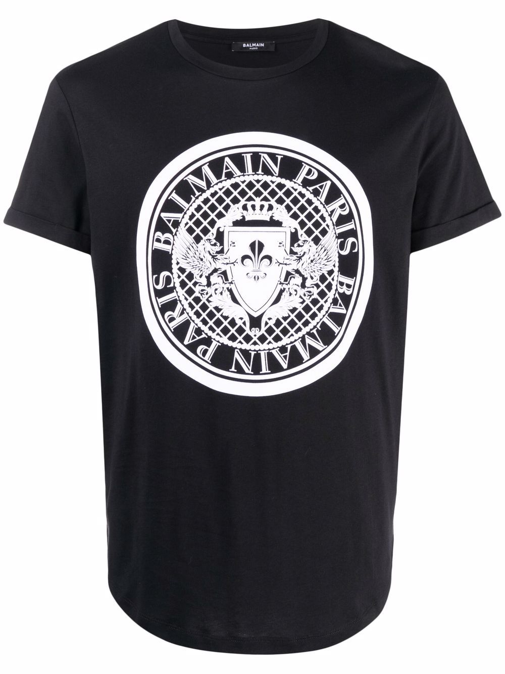 Unique Brand Logo Black T-Shirt for Women's