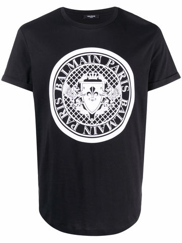 Unique Brand Logo Black T-Shirt for Women's