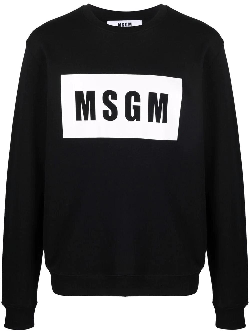 MSGM logo-print cotton sweatshirt
