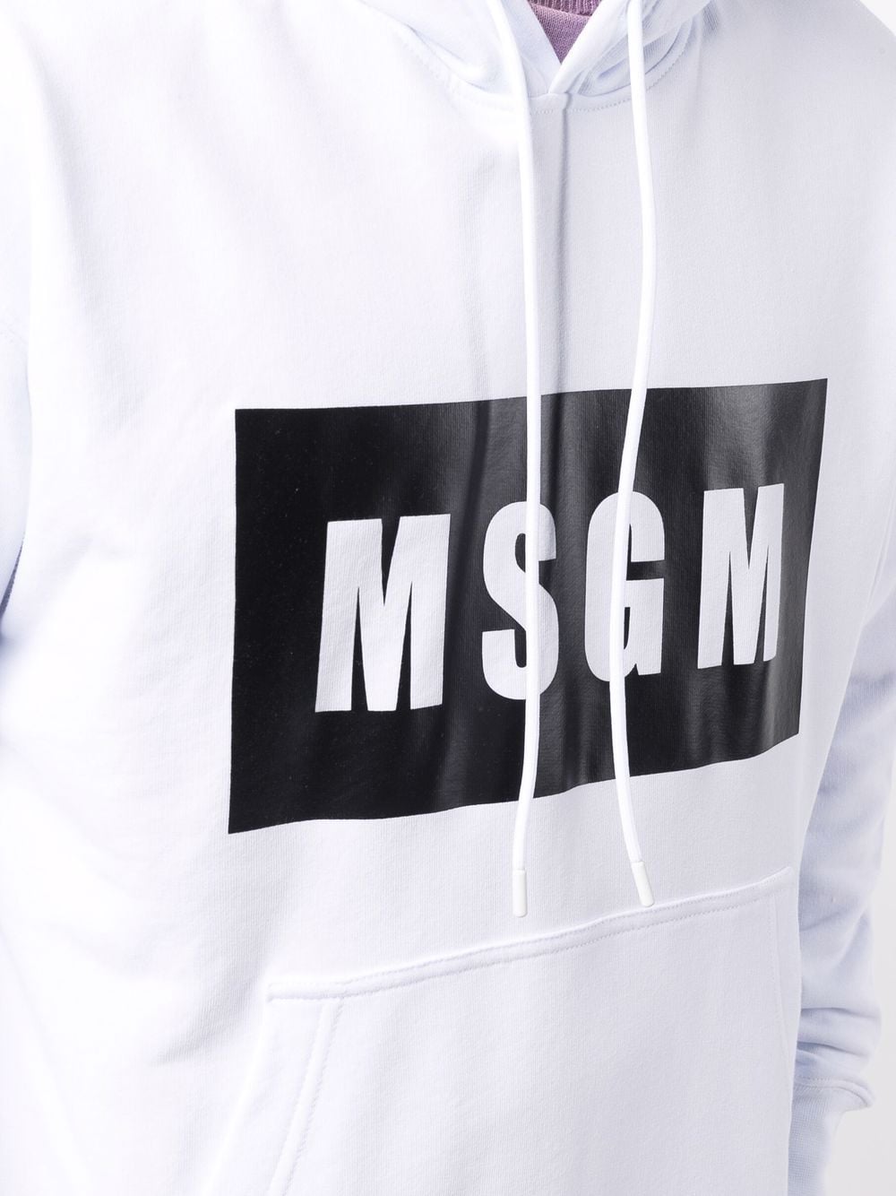 MSGM high-contrast logo hoodie