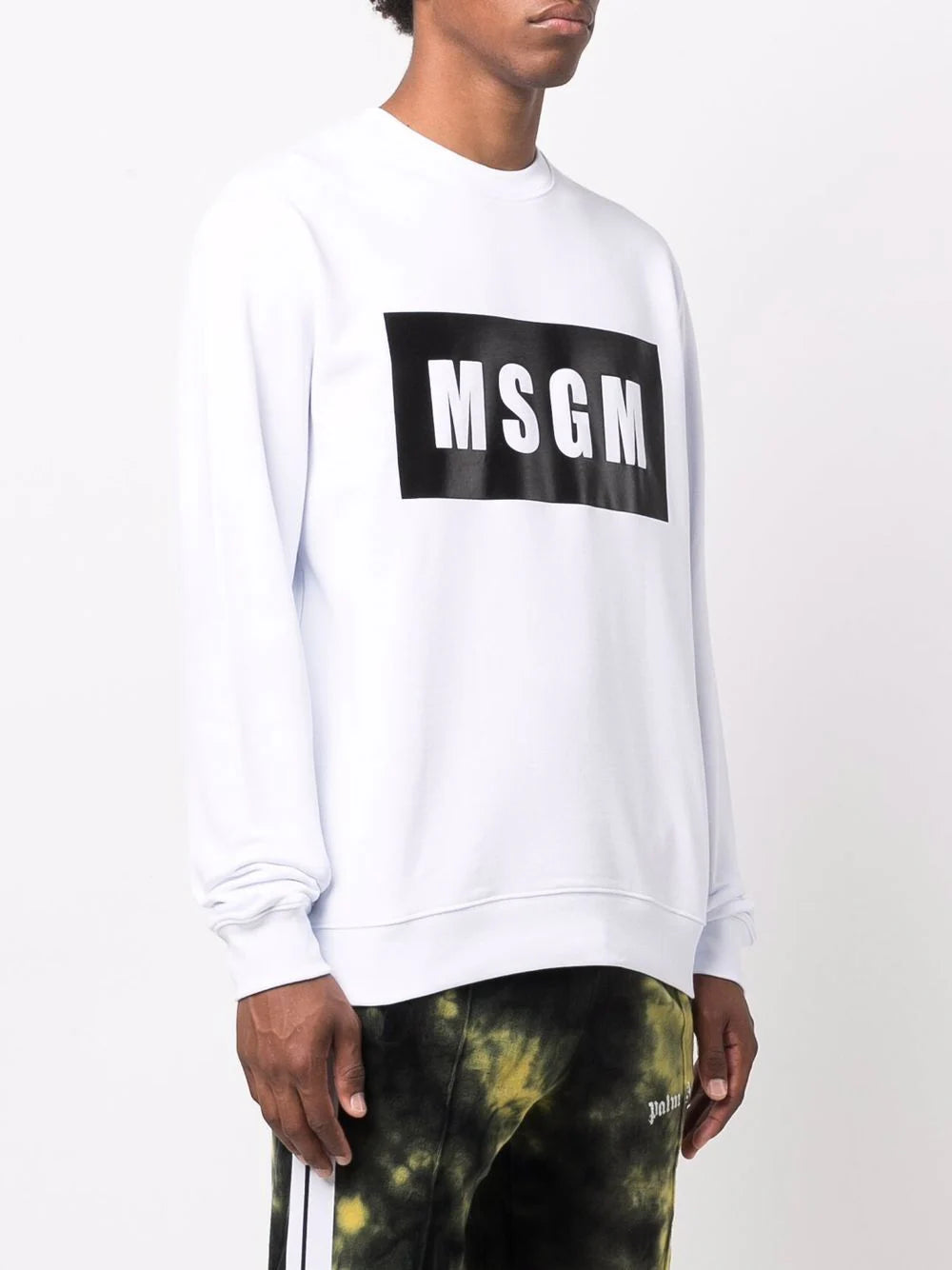 MSGM logo box print sweatshirt