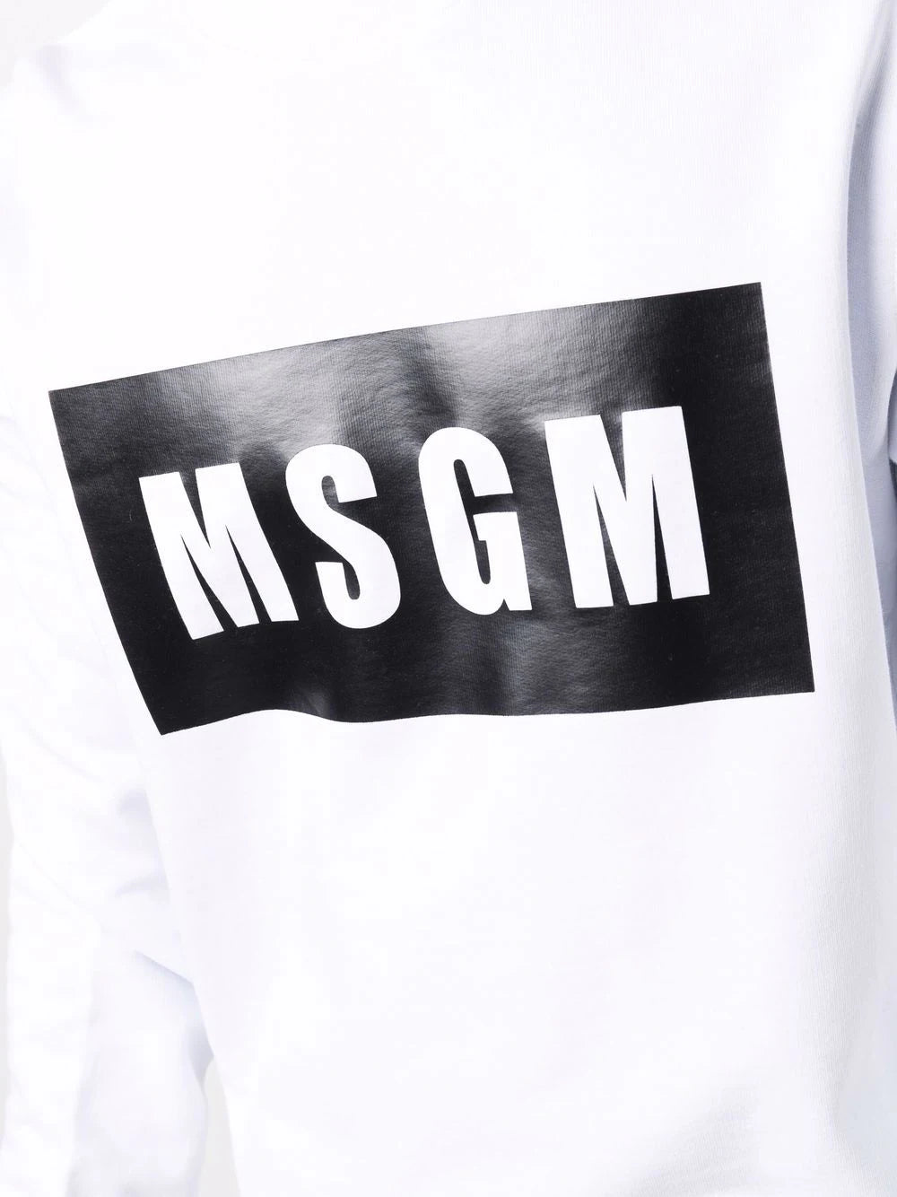 MSGM logo box print sweatshirt