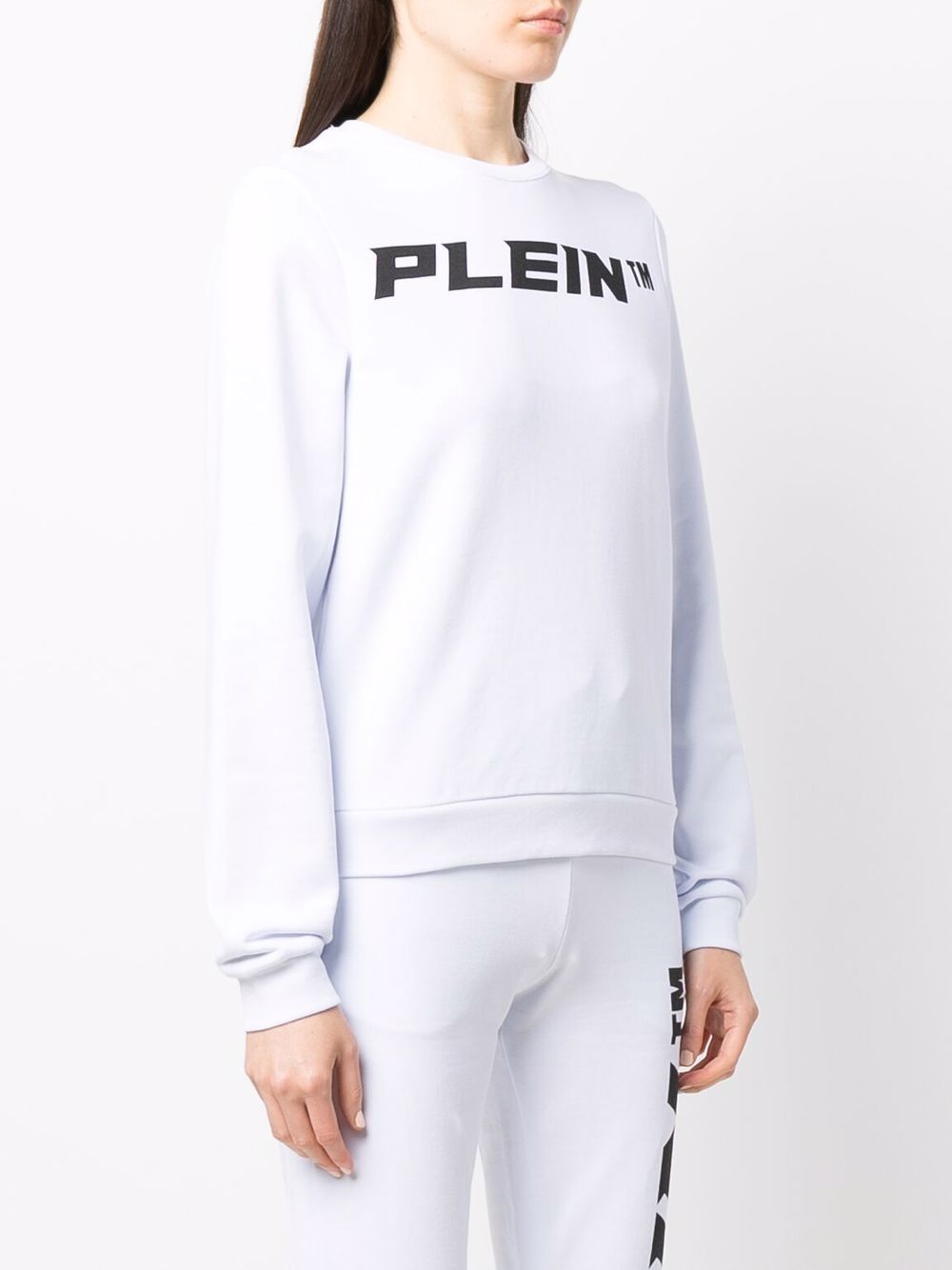 White Cotton Logo-printed sweatshirt