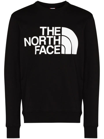 TNF Standard logo print black sweatshirt