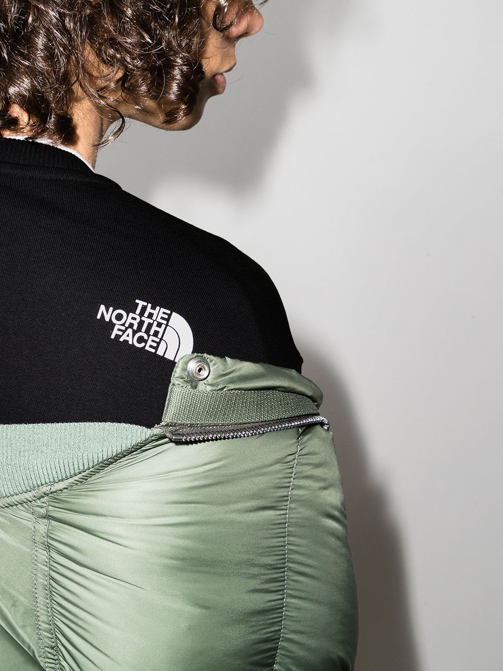TNF Standard logo print black sweatshirt