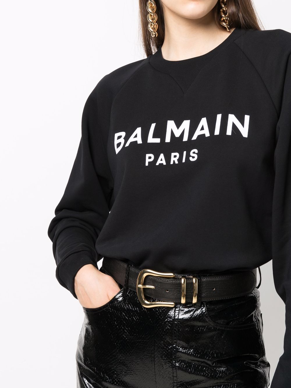 Brand's logo-printed Black sweatshirt