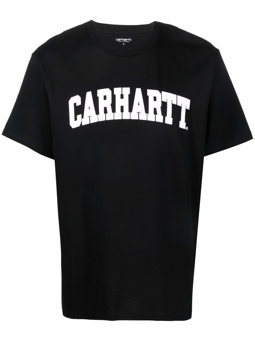 Short-sleeve logo black t-shirt for Women's