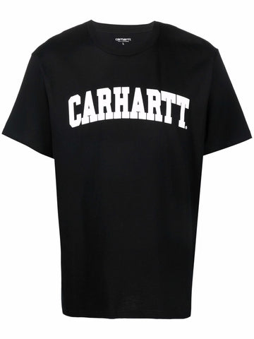 Short-sleeve logo black t-shirt for Women's