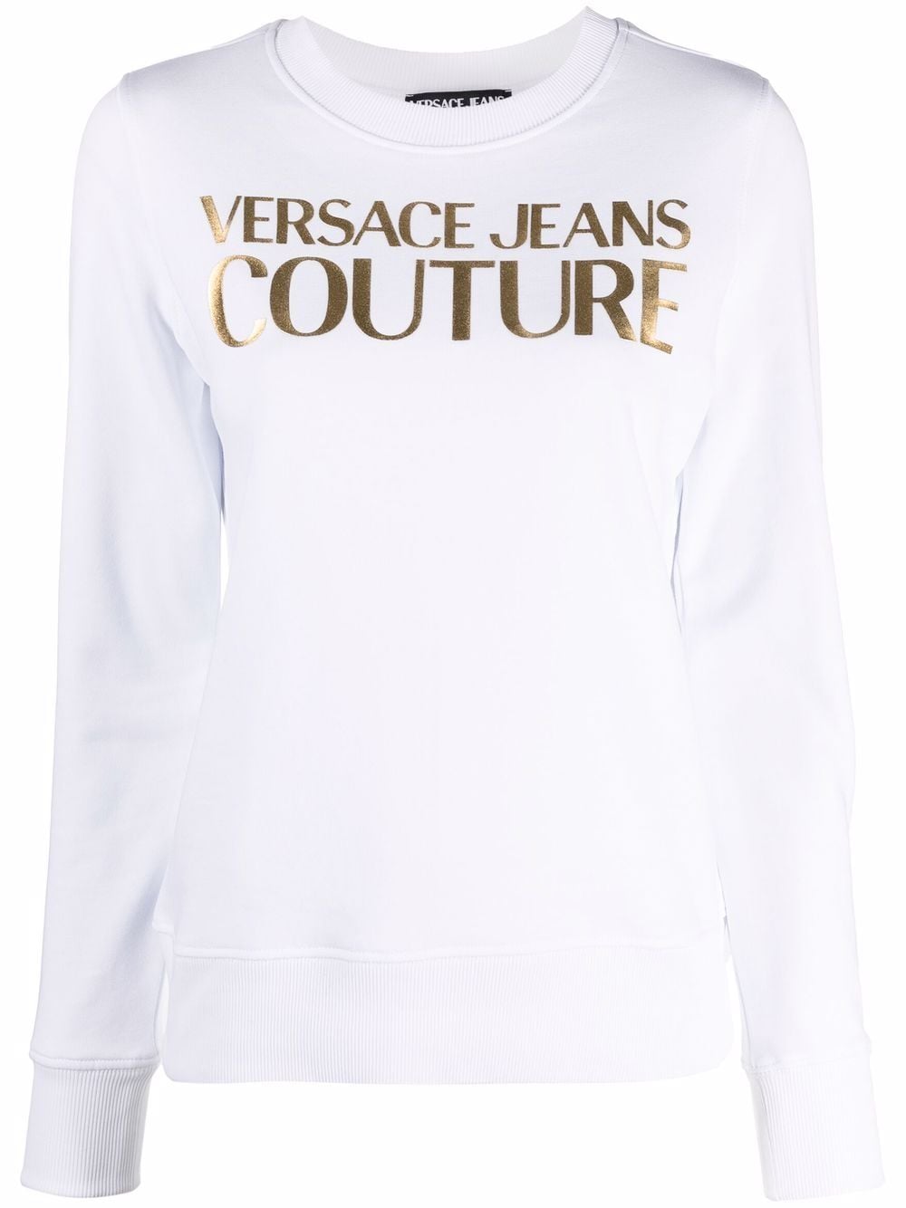Versace Jeans Couture metallic logo-print sweatshirt