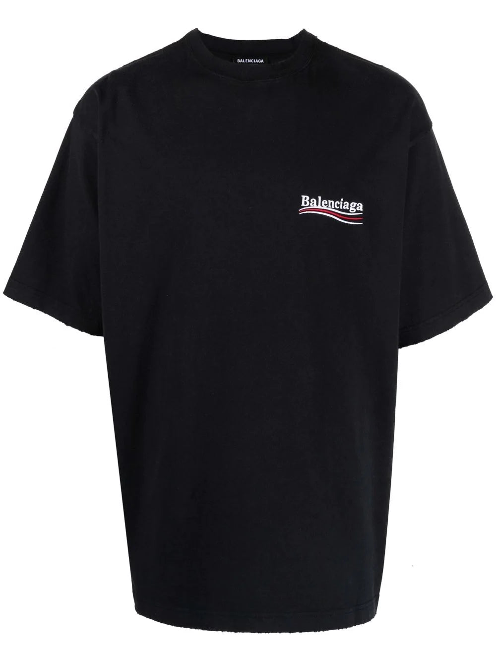 Brand Logo-printed black oversized T-shirt