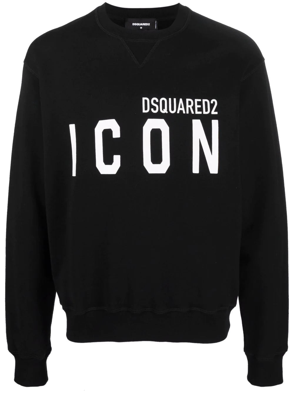 Icon logo print black sweatshirt