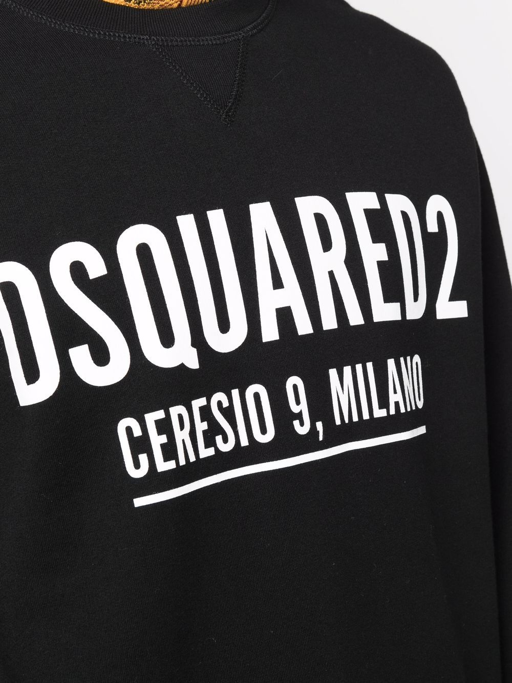 Black logo-print cotton sweatshirt