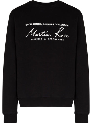 Martine Rose logo-print cotton sweatshirt