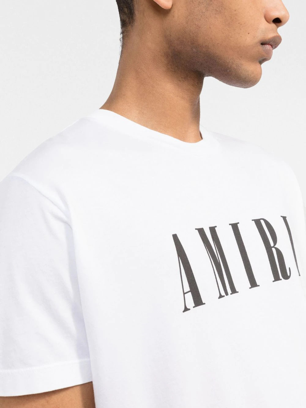 Brand logo-print white T-shirt