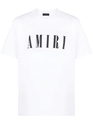 Brand logo-print white T-shirt