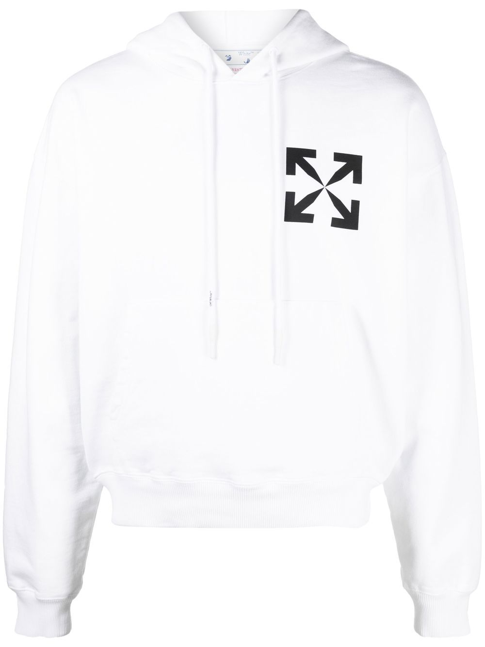 Off-White Arrows motif cotton hoodie