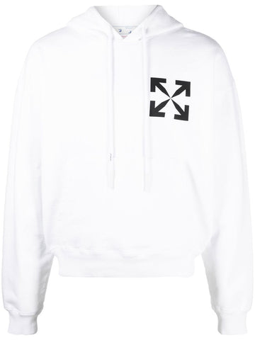 Off-White Arrows motif cotton hoodie