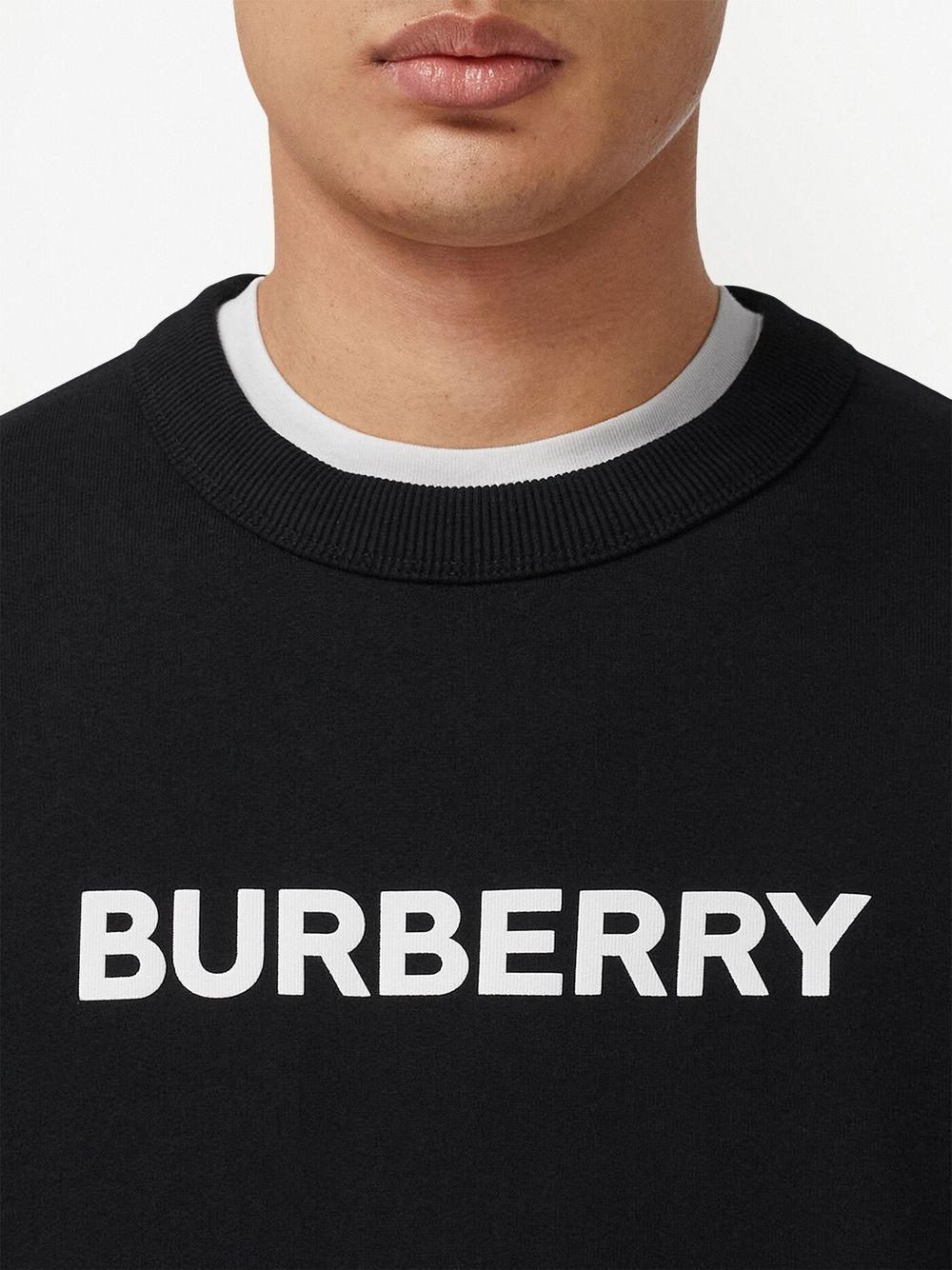 Bold logo-print black sweatshirt