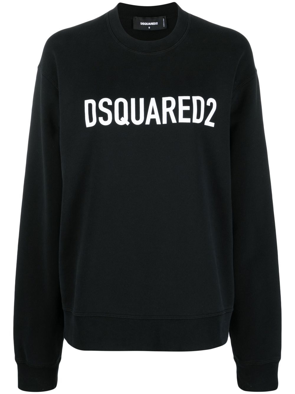 Brand logo printed black sweatshirt
