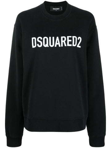 Brand logo printed black sweatshirt