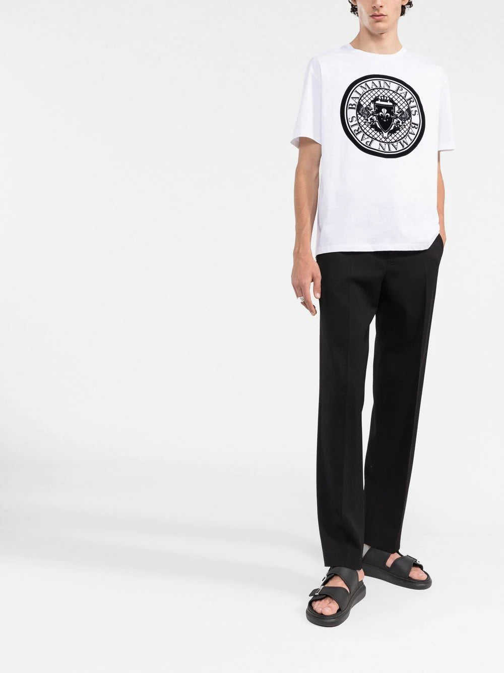 Balmain logo-print cotton T-shirt
