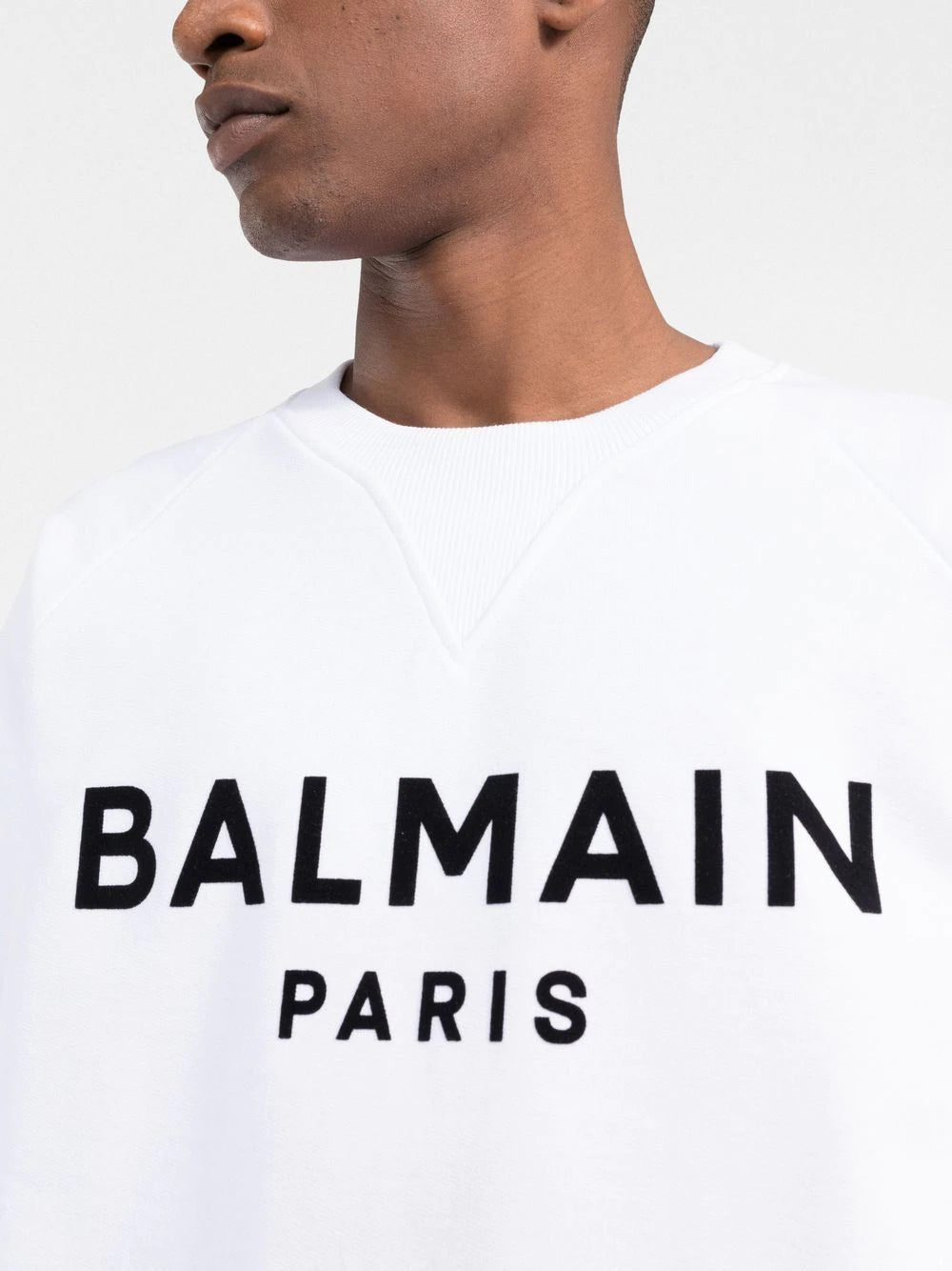 Brand's logo-print white sweatshirt
