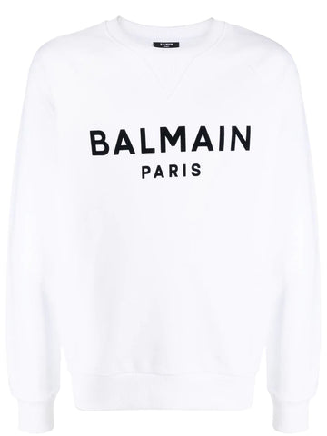 Brand's logo-print white sweatshirt