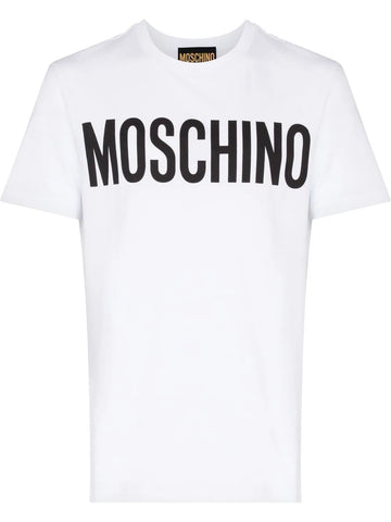 Bold logo-print white T-shirt