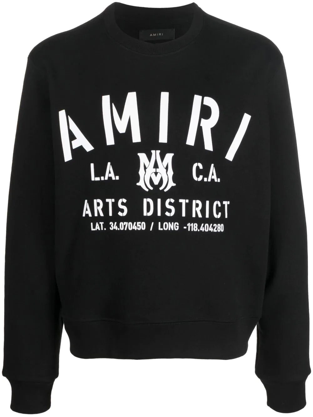 Detailed logo-print black sweatshirt