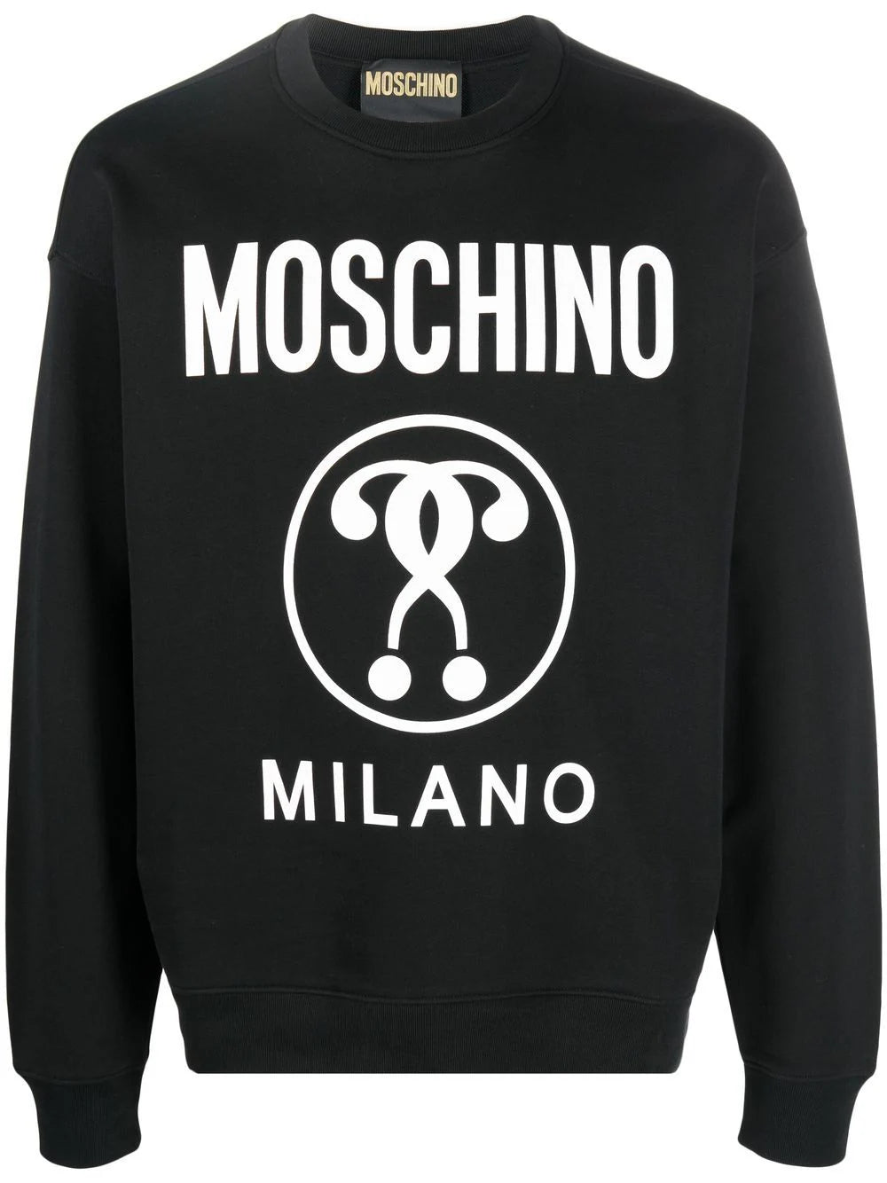 ? Logo print premium cotton black sweatshirt