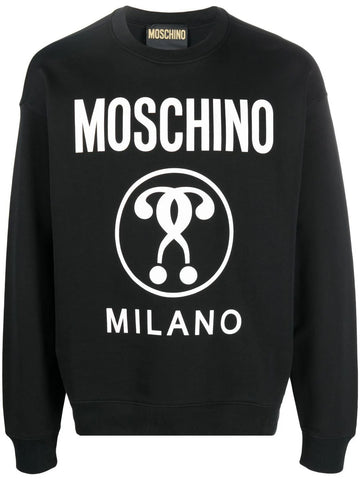 ? Logo print premium cotton black sweatshirt