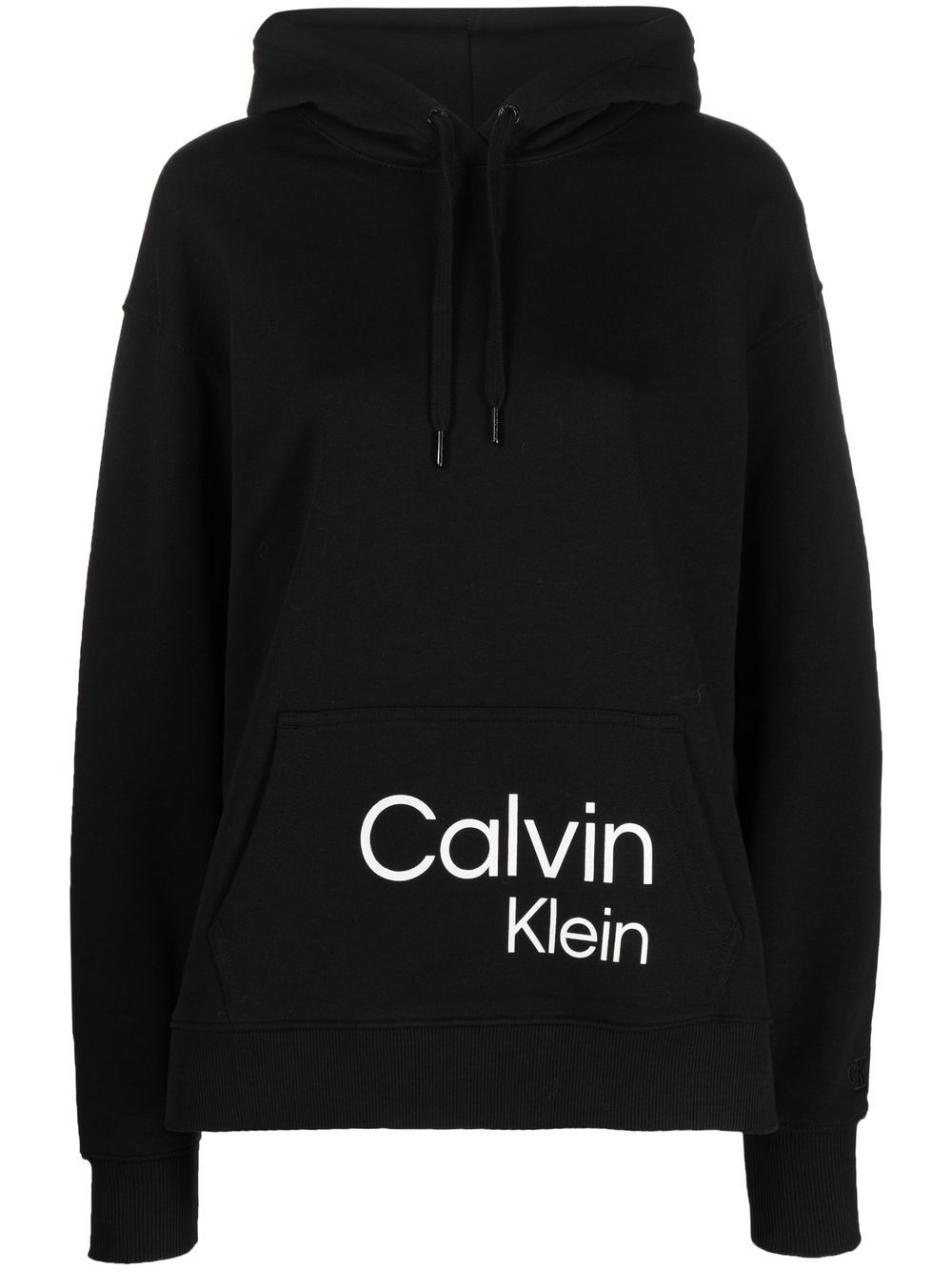Calvin Klein Jeans logo-print cotton hoodie