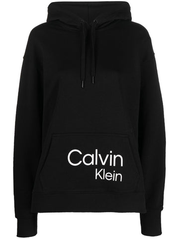 Calvin Klein Jeans logo-print cotton hoodie