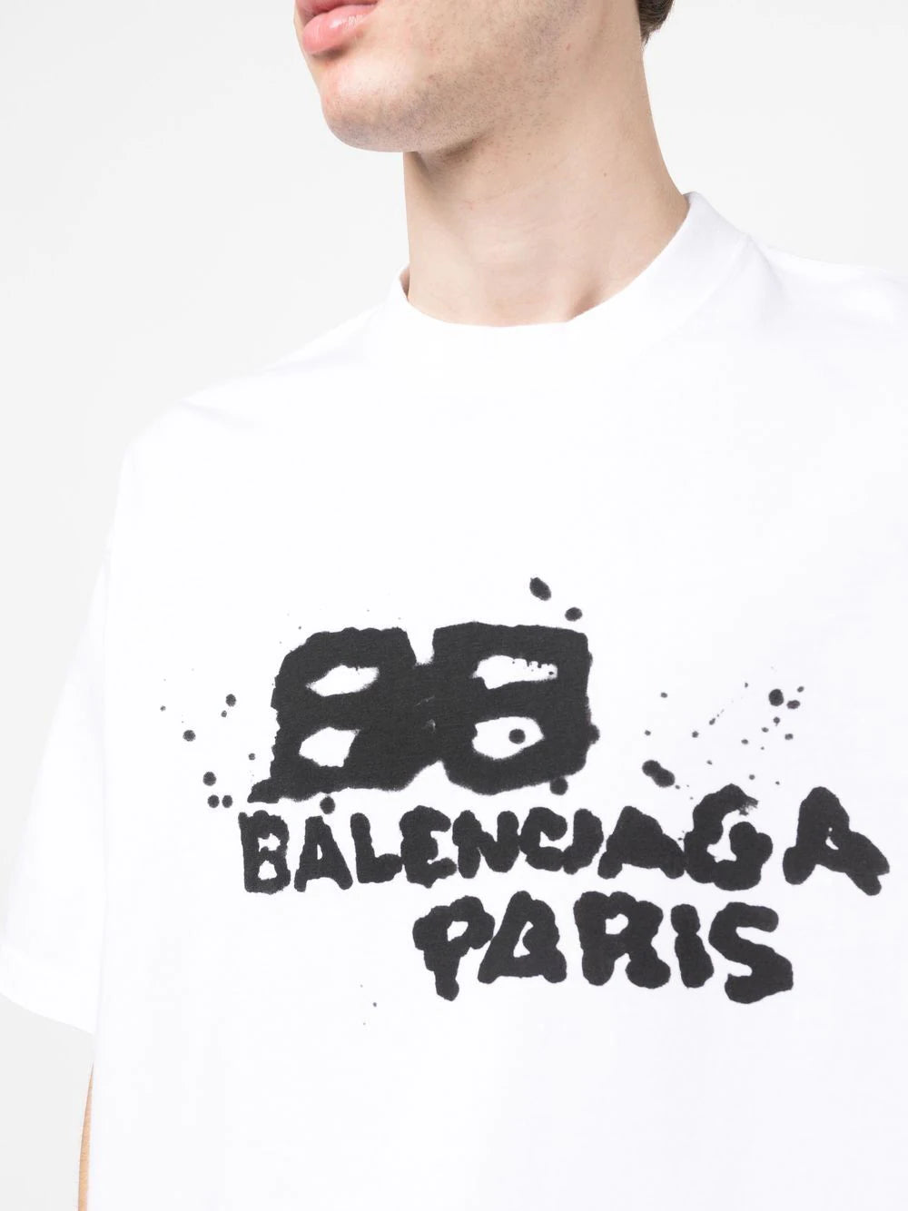Balenciaga logo-print oversized T-shirt