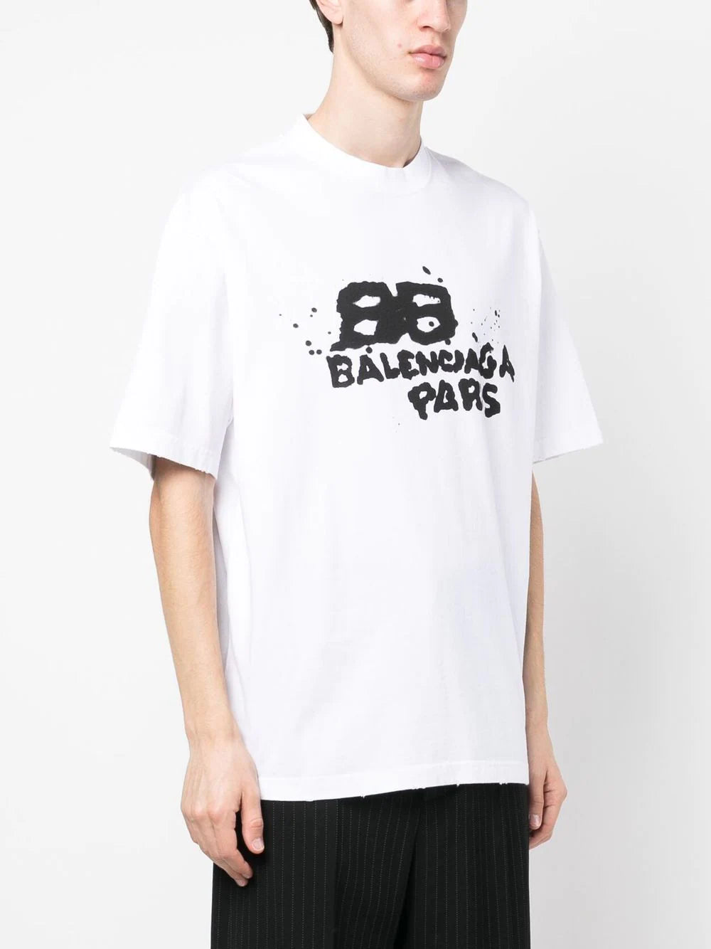 Balenciaga logo-print oversized T-shirt