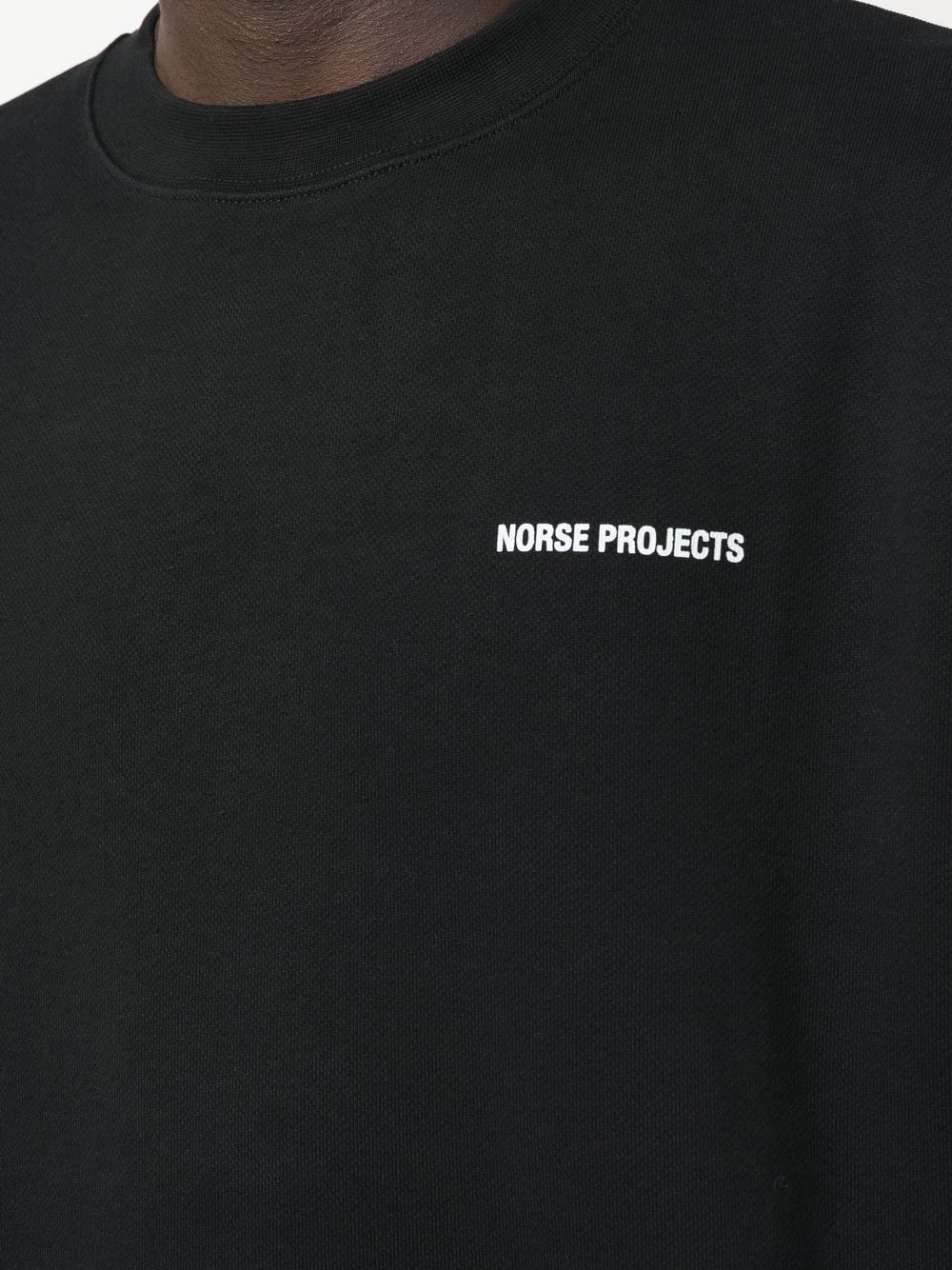 Norse Projects logo-print long-sleeve sweatshirt