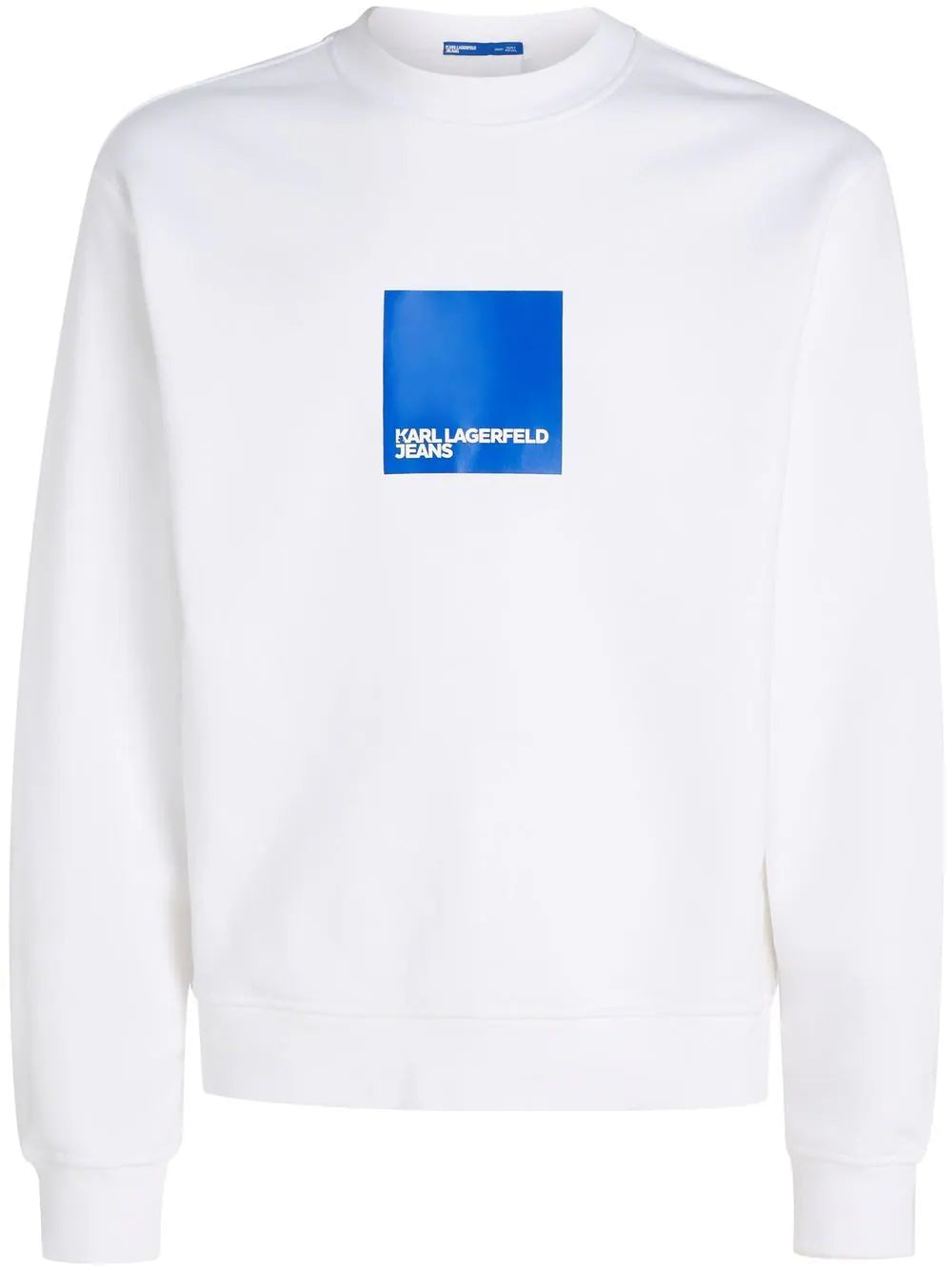 Brand's logo-print crew-neck white sweatshirt