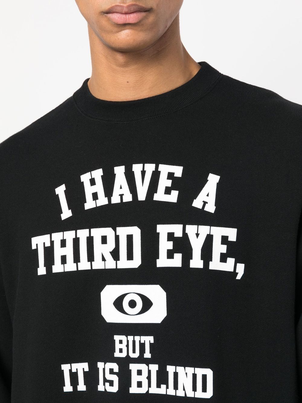 Undercover slogan-print cotton sweatshirt