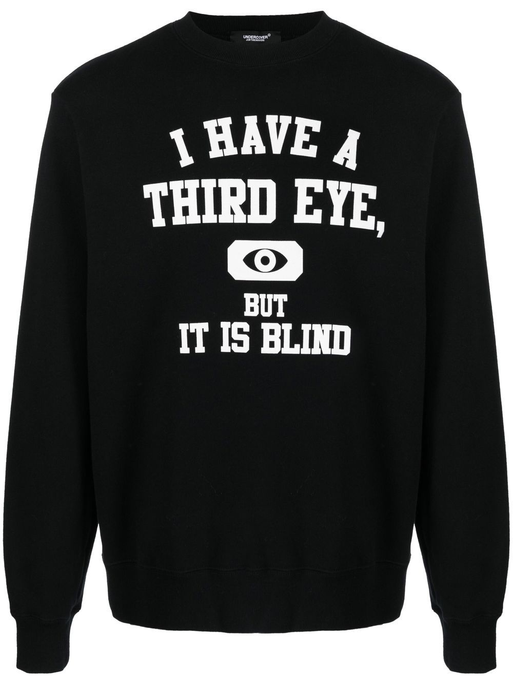 Undercover slogan-print cotton sweatshirt