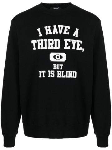 Undercover slogan-print cotton sweatshirt