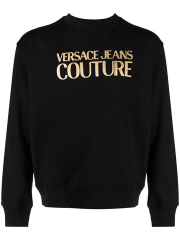 Brand's logo-print crew neck black sweatshirt