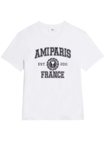 AMI Paris logo-print cotton T-shirt