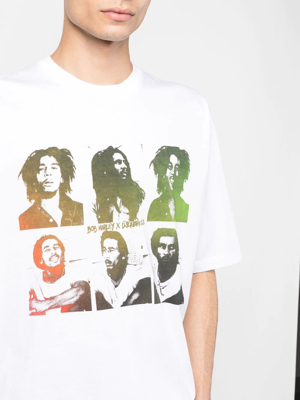 Bob Marley printed white Oversized T-shirt
