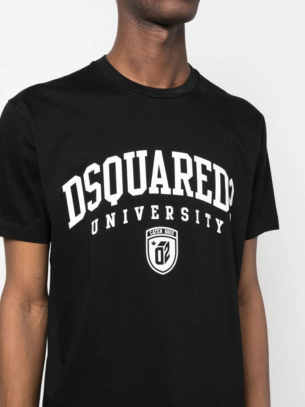 Dsquared2 University print short-sleeve black T-shirt