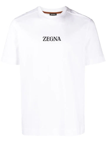 Logo-print white T-shirt