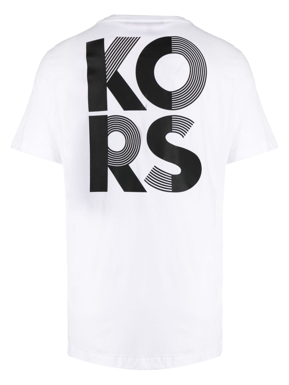 Bold logo-print white cotton T-shirt