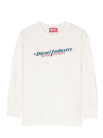 Logo-Printed White Sweatshirt