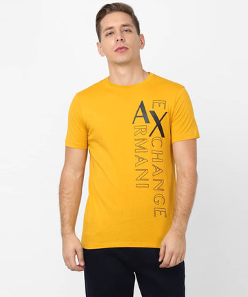 ARMANI EXCHANGE Graphic Logo Print Slim Fit Crew-Neck T-shirt